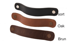 Flat leather handles/loops (comes in 3 colors)