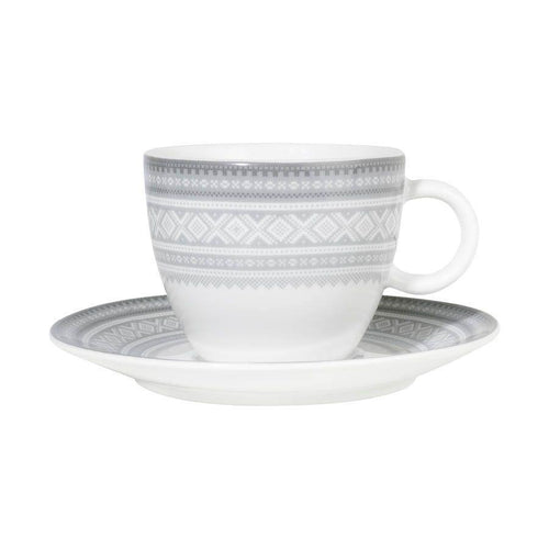 Buy Mug with coffee bowl - 20cl Cappucino GRAY, in gift box - MARIUS - FromNorge.Com