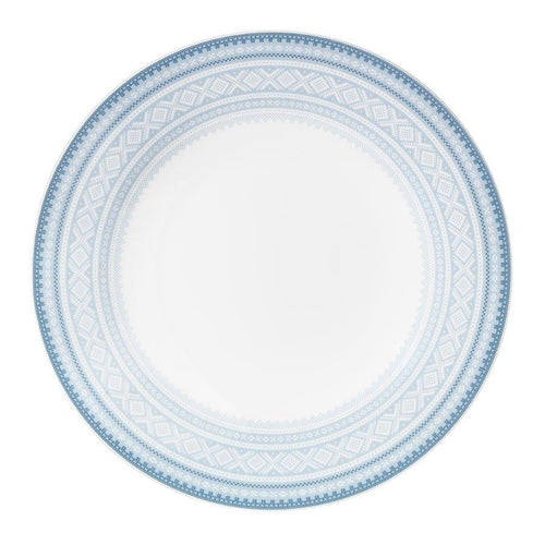 Buy Flat dinner plate (22cm) in BLUE Marius pattern, 4-pack - MARIUS - FromNorge.Com