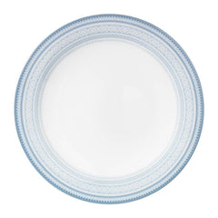 Flat dinner plate (11in) in BLUE Marius pattern, 4-pack - MARIUS